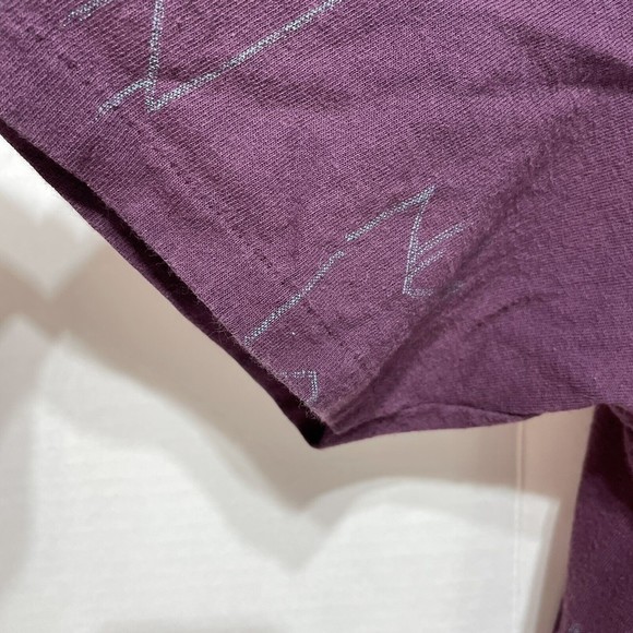 Vintage 3D Emblem Graphic T-Shirt, Large, Maroon, Oak Grove Truck Stop MO - Picture 3 of 11